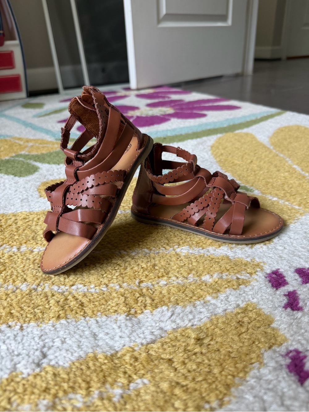 wonder nation Brown Girls Strappy Sandals